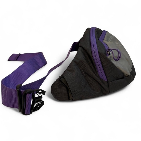 Osprey Daylite Waist Pack Gray Purple Fanny Pack Lightweight Travel Hiking Bag - Picture 4 of 7